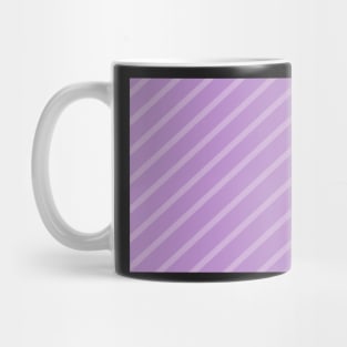 Diagonal lines - purple. Mug